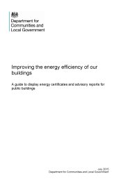 Improving the energy efficiency of our buildings: a guide to display energy certificates and advisory reports for public buildings