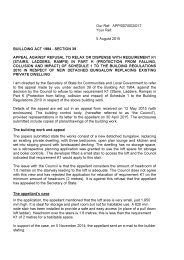 K1 (stairs, ladders, ramps) in Part K (protection from falling, collision and impact) of Schedule 1 to the Building Regulations 2010 (as amended), in respect of new detached bungalow replacing existing private dwelling