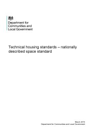 Technical housing standards - nationally described space standard (including May 2016 update)
