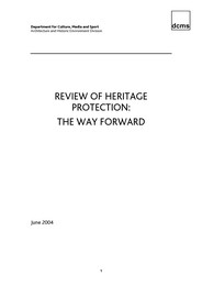 Review of heritage protection: the way forward