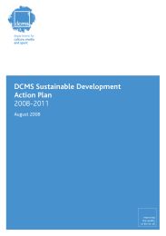 DCMS sustainable development action plan 2008-2011