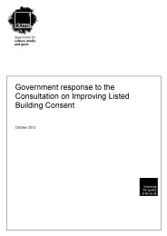 Government response to the consultation on improving listed building consent