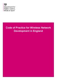 Code of practice for wireless network development in England