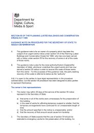 Section 55 of the Planning (Listed Buildings and Conservation Areas) Act 1990. Guidance note on procedure for the Secretary of State to issue a determination