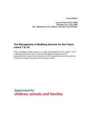 Management of Building Schools for the future waves 7 to 15