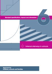 Internal stairways in schools