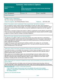 Impact assessment of zero carbon school buildings (calls for evidence)