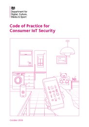 Code of practice for consumer IoT security