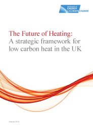 Future of heating: a strategic framework for low carbon heat in the UK