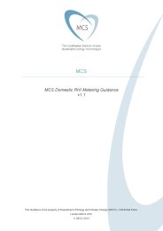 MCS domestic RHI metering guidance. Issue 1.1