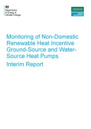 Monitoring of non-domestic renewable heat incentive ground-source and water-source heat pumps. Interim report