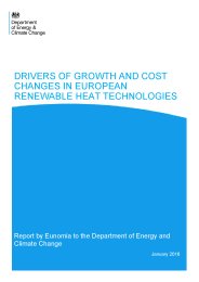 Drivers of growth and cost changes in European renewable heat technologies