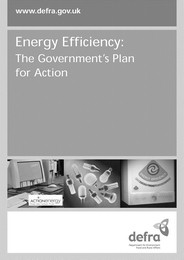 Energy efficiency: the government's plan for action. Cm 6168