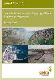 Shoreline management plan guidance - volume 2: procedures (includes appendices)