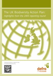 UK biodiversity action plan - highlights from the 2005 reporting round