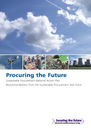 Procuring the future - sustainable procurement national action plan: recommendations from the sustainable procurement task force