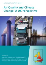 Air quality and climate change - a UK perspective