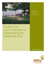 Guidance for local authorities on implementing the biodiversity duty