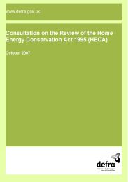Consultation on the review of the home energy conservation act 1995 (HECA)