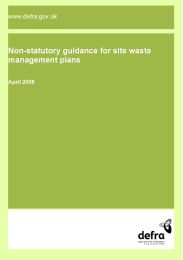 Non-statutory guidance for site waste management plans
