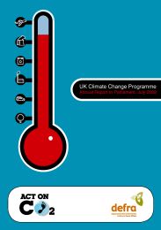 UK climate change programme - annual report to Parliament, July 2008