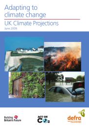 Adapting to climate change - UK climate projections 2009
