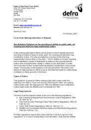 Non statutory guidance on the recording of widths on public path, rail crossing and definitive map modification orders