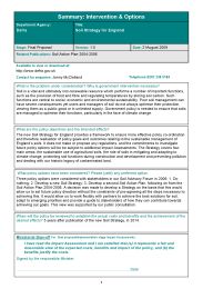 Soil strategy for England - impact assessment