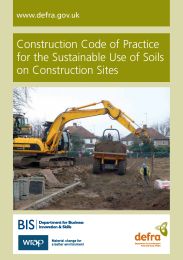 Construction code of practice for the sustainable use of soils on construction sites