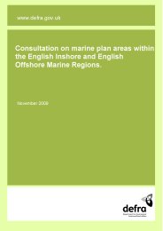 Consultation on marine plan areas within the English inshore and English offshore marine regions