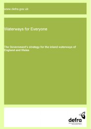 Waterways for everyone - the Government's strategy for the inland waterways of England and Wales
