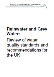 Rainwater and grey water: review of water quality standards and recommendations for the UK (Withdrawn)
