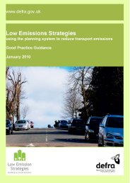 Low emissions strategies - using the planning system to reduce transport emissions: good practice guidance