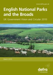 English national parks and the Broads - UK Government vision and circular 2010