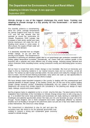 Adapting to climate change - a new approach