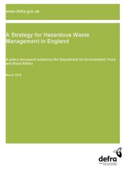 Strategy for hazardous waste management