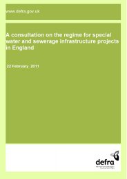 Consultation on the regime for special water and sewerage infrastructure projects in England - consultation document