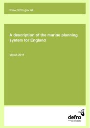 Description of the marine planning system for England