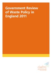 Government review of waste policy in England 2011