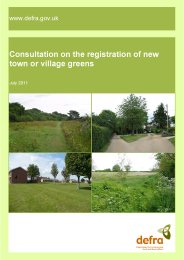 Consultation on the registration of new town or village greens