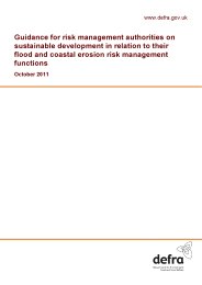 Guidance for risk management authorities on sustainable development in relation to their flood and coastal erosion risk management functions