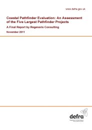 Coastal pathfinder evaluation - an assessment of the five largest pathfinder projects: a final report