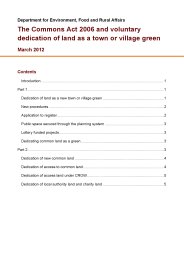 Commons act 2006 and voluntary dedication of land as a town or village green