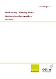 Biodiversity offsetting pilots - guidance for offset providers