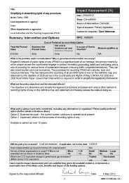 Simplifying and streamlining rights of way procedures - impact assessment