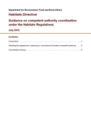 Habitats directive - guidance on competent authority coordination under the habitats regulations