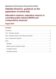 Habitats directive: consultation on draft guidance on the application of article 6(4). Alternative solutions, imperative reasons of overriding public interest (IROPI) and compensatory measures - draft guidance