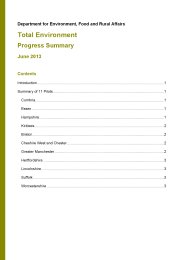 Total environment - progress summary
