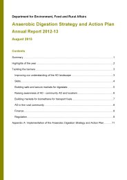 Anaerobic digestion strategy and action plan - annual report 2012-13