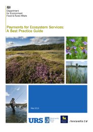Payments for ecosystem services: a best practice guide